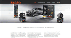 Desktop Screenshot of klapheck.de